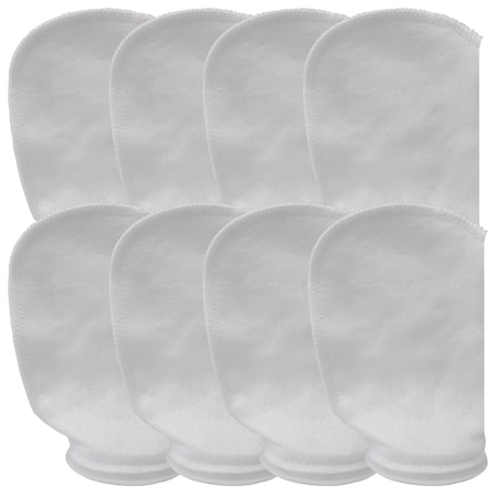 Blue Donuts Aquarium Filter Sock 200 Micron 4 inch ring by 8 inch long - Pack of 8 BD3897106